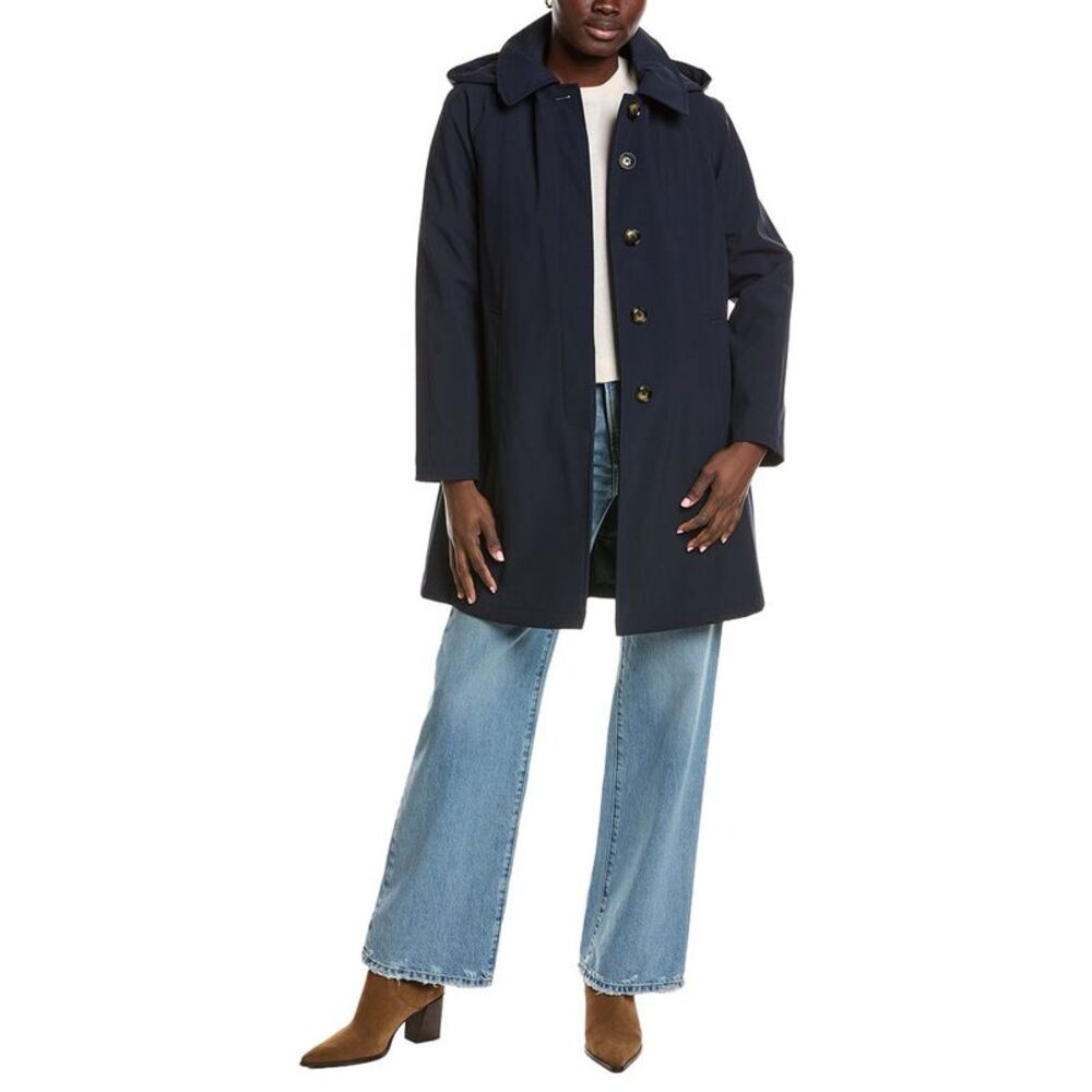 London Fog Womens  Medium Coat, Navy